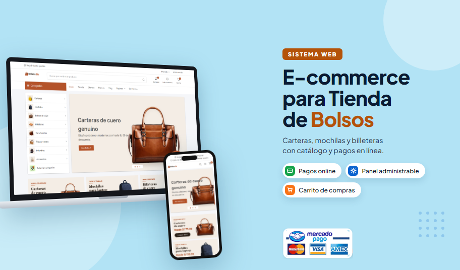 Tienda Virtual de Carteras, Bolsos y Mochilas