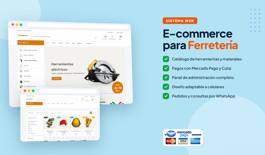 Sistema de Ferreteria Online con Carrito de Compras