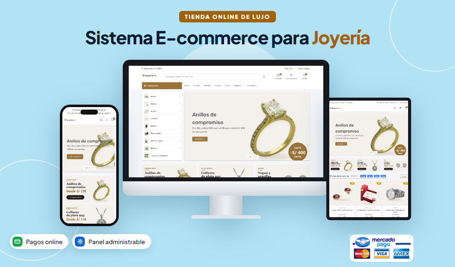Tienda Virtual para Joyería y Relojería